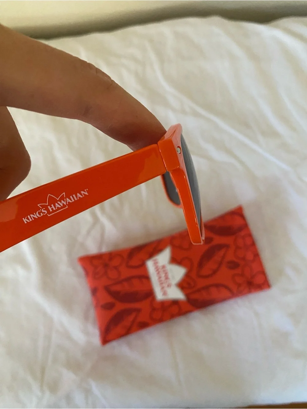 Kings Hawaiian Orange Sunglasses with Case